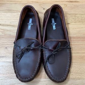 Gently used leather loafers-men’s 10